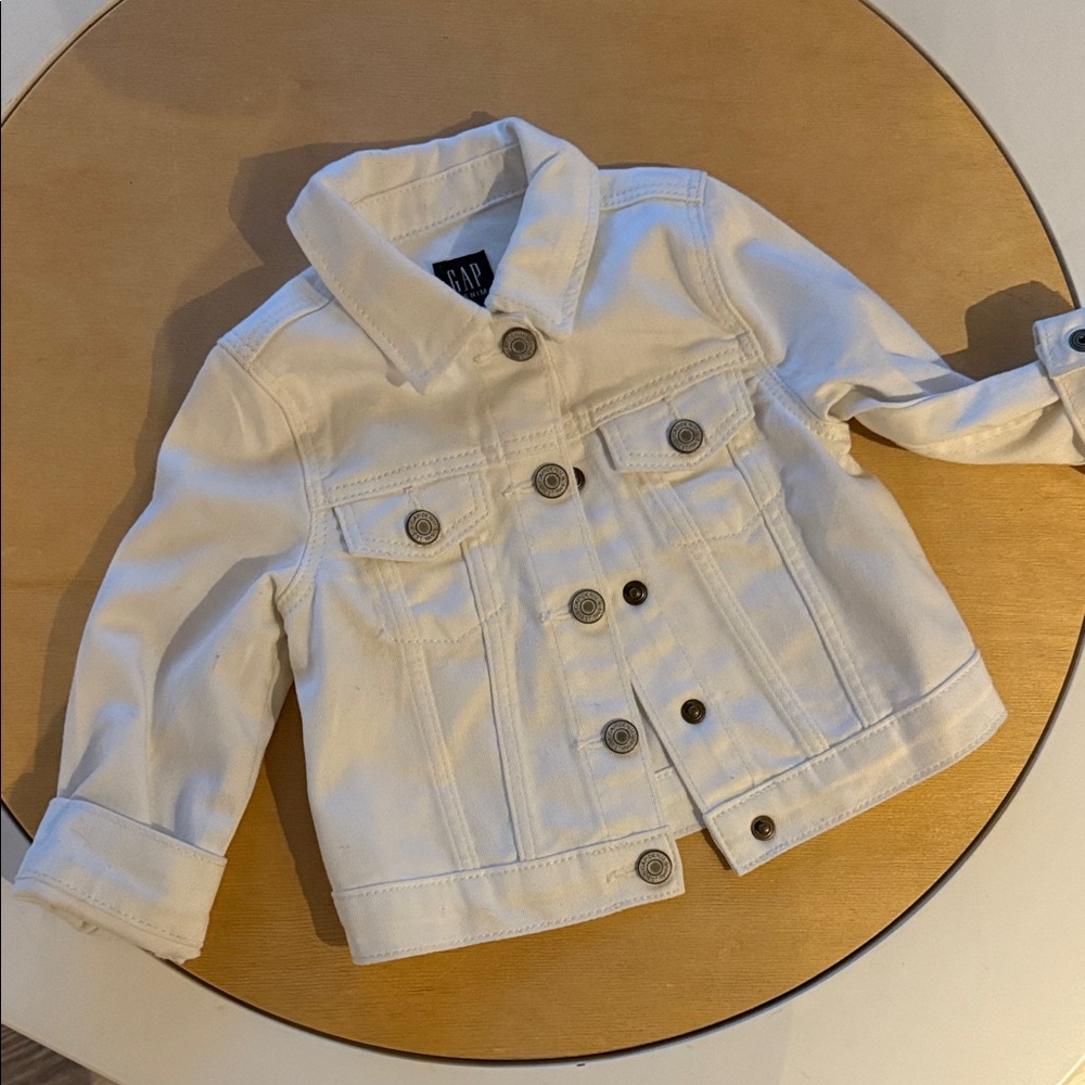 GAP Kids Off-White Denim Jacket